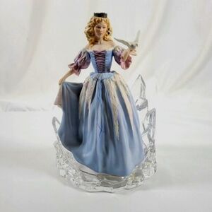 Franklin Mint House Of Faberge Princess Of The Ice Palace Figurine Crystal Base